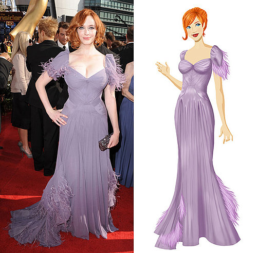 Get Christina Hendricks's Zac Posen Emmy Gown on PopSugar's Retail Therapy Game!