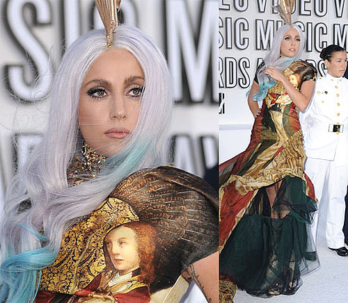 Pictures of Lady Gaga on 2010 MTV VMA Red Carpet