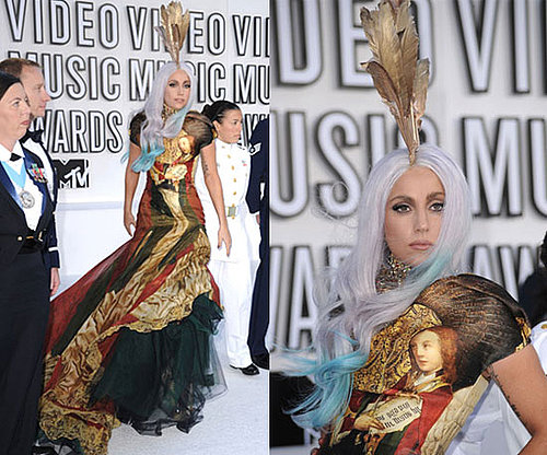 Lady Gaga Wears Alexander McQueen at 2010 MTV VMAs