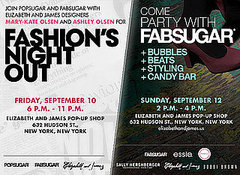 Fashion's Night Out Party Invitation From FabSugar and PopSugar