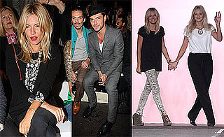 Pictures of Sienna Miller and Jude Law at London Fashion Week