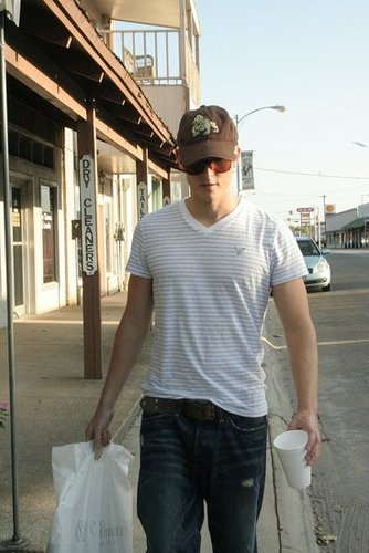James Holzier shopping in Los Angeles
