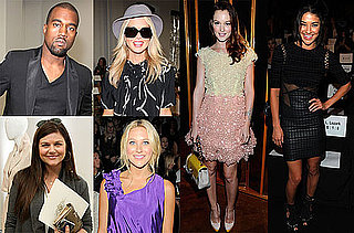 Jessica Szohr, Rachel Zoe and Leighton Meester During Fashion Week