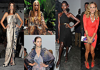 Pictures of Sarah Jessica Parker at the 2011 Spring Halston Collection