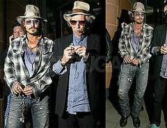 Pictures of Johnny Depp and Keith Richards In London