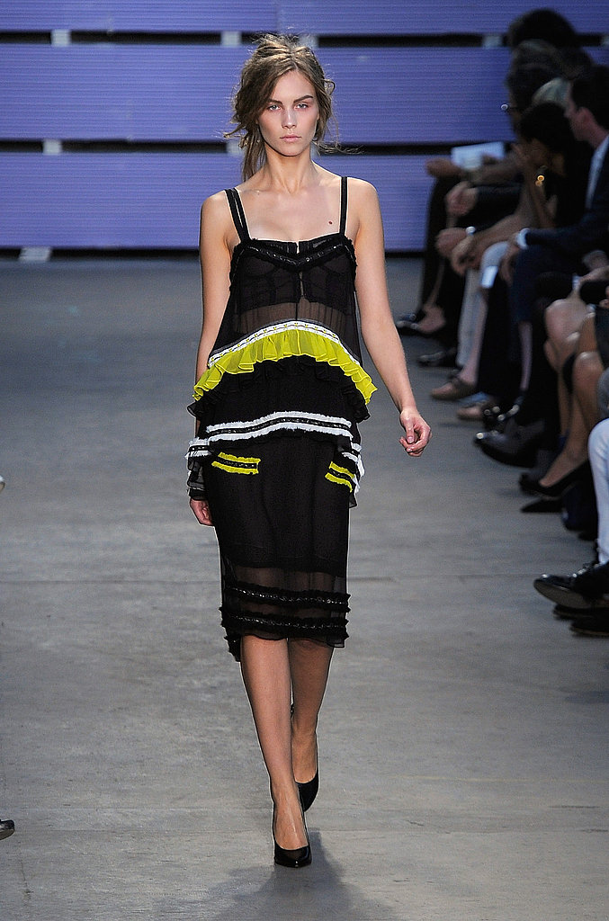 Love the neon ruffle trim. Love the neon ruffle trim.