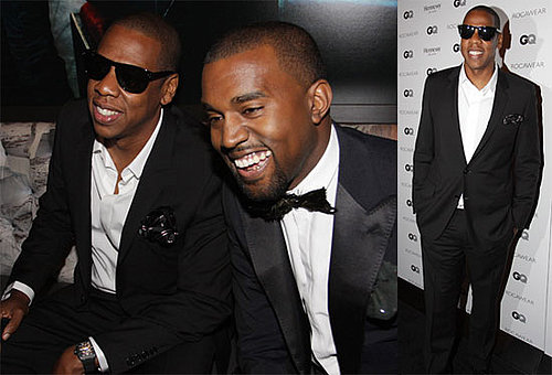 Pictures of Kayne West and Jay-Z at a Rocawear Event Held at the Gansevoort Hotel in NYC