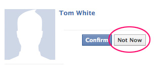 Deny Facebook Friend Request