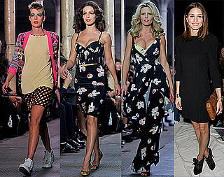Pictures of Pregnant Abbey Clancy, Agyness Deyn, Kelly Brook at Giles at London Fashion Week Plus Bjork, Olivia Palermo,