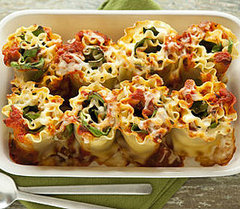 Recipe For Cheesy Lasagna Rolls With Spinach and Ricotta