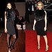 Chanel Iman and Kylie Minogue Wear Black Feather Gucci Dress