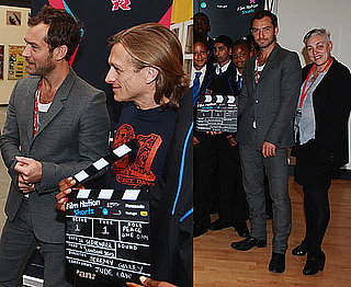 Pictures of Jude Law and Jeremy Gilley at London 2012 Cultural Olympiad Short Film Competition