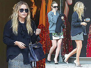 Pictures of Mary-Kate and Ashley Olsen Leaving the Alexander McQueen Store in NYC
