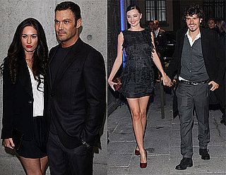 Pictures of Orlando Bloom, Miranda Kerr, Megan Fox, Brian Austin Green, Kylie Minogue and Naomi Campbell at Milan Fashion Week