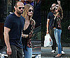 Pictures of Rosie Huntington-Whiteley and Jason Statham Cuddling in NYC