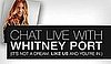 Whitney Port Live Chat on Rue La La