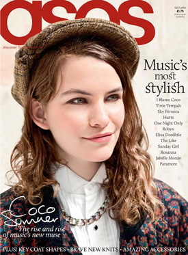 Photos of Coco Sumner in the ASOS Magazine for October 2010