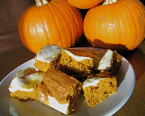 Pumpkin-Carrot Bars With Cream Cheese Frosting Pumpkin-Carrot Bars With Cream Cheese Frosting