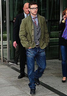 Pictures of Justin Timberlake, Jesse Eisenberg, and Andrew Garfield Promoting The Social Network in Germany 2010-10-05 16:30:00