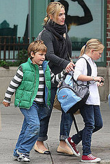 Pictures of Kate Winslet With Joe and Mia in New York