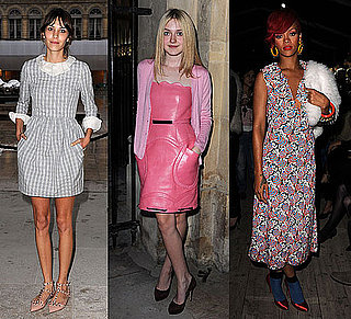 Celebrities at Paris Fashion Week Including Alexa Chung, Dakota Fanning, Rihanna