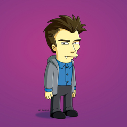 Picture of Robert Pattinson Twilight Character on The Simpsons' Treehouse of Horror Special