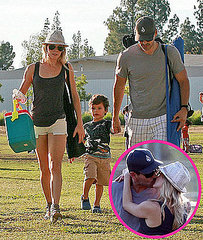 Pictures of LeAnn Rimes and Eddie Cibrian Kissing at Kid's Soccer Game