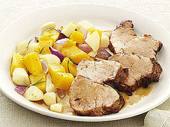 Fast and Easy Recipe For Pork With Squash and Apples