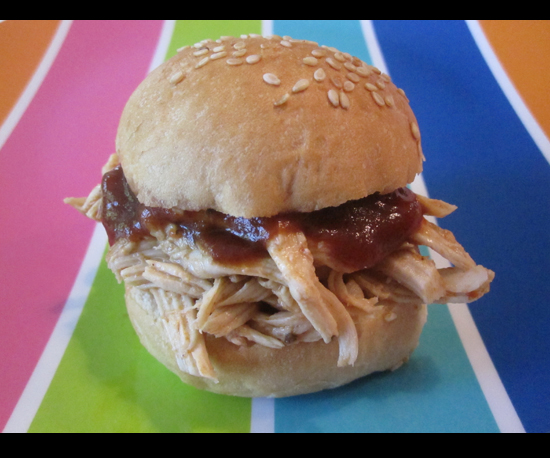 Shredded BBQ Chicken Sammies