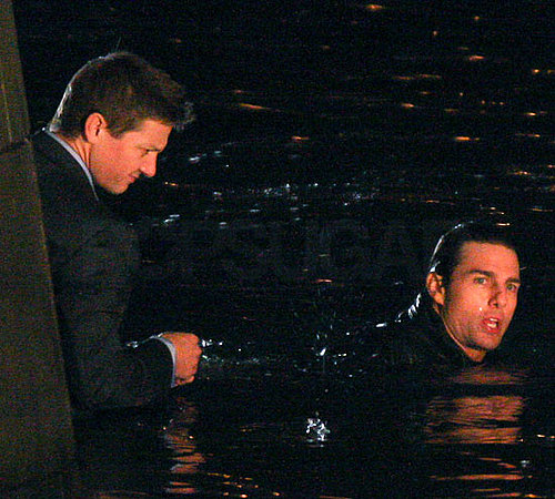 Pictures of Tom Cruise and Jeremy Renner Filming Mission Impossible 4 In Prague