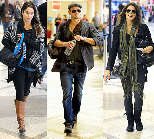 Pictures of Kellan Lutz, Ashley Greene and Nikki Reed Leaving LA To Start Filming Breaking Dawn