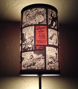 Comic Book Lampshade