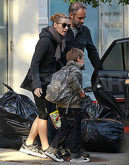 Pictures of Kate Winslet With Ex Sam Mendes and Son Joe Mendes in NYC Pictures of Kate Winslet With Ex Sam Mendes and Son Joe Mendes in NYC