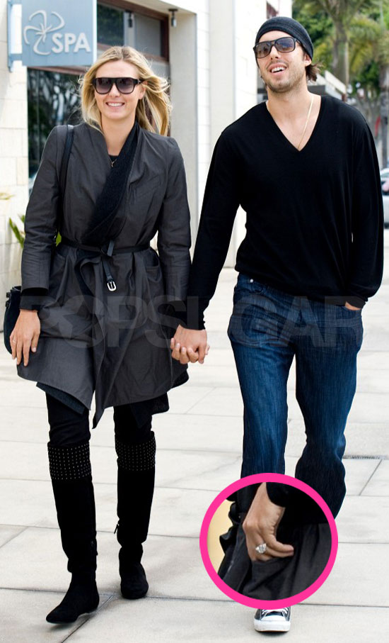 Pictures of Maria Sharapova's Engagement Ring Pictures of Maria Sharapova's Engagement Ring