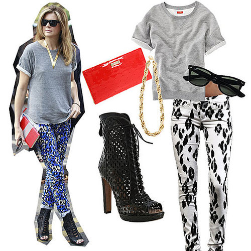Milan Fashion Week Street Style Snap, Madewell Sweatshirt Top ($68), Kill City Snow Leopard Jeans ($108), Ray-Ban Classic Wayfarer Sunglasses ($145), Alaia Cutout Booties ($1,364), Kate Spade New York Larabee Clutch ($95), French Connection Twist Chain Necklace ($60)
Photo: Greg Kessler
Milan Fashion Week Street Style Snap, Madewell Sweatshirt Top ($68), Kill City Snow Leopard Jeans ($108), Ray-Ban Classic Wayfarer Sunglasses ($145), Alaia Cutout Booties ($1,364), Kate Spade New York Larabee Clutch ($95), French Connection Twist Chain Necklace ($60)
Photo: Greg Kessler