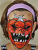 Scary Pumpkin Face Paint