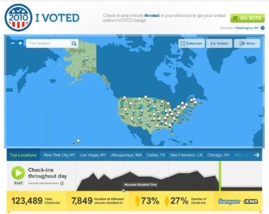 Foursquare Voting Badge