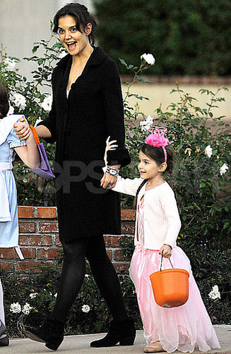 Pictures of Suri Cruise in Costume, Katie Holmes, and Tom Cruise Doing Stunts