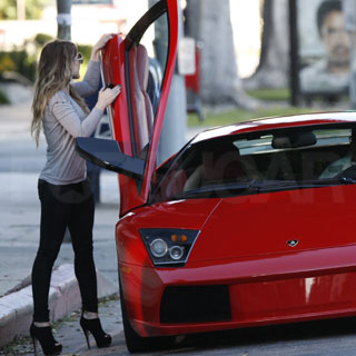 Guess Who's Getting Into a Sweet Ride on Set?
