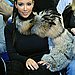 Kim Kardashian Wearing a Fur Sleeve