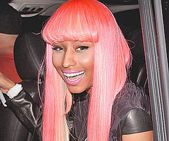 Nicki Minaj Matches Her Hair to Her Lipstick Nicki Minaj Matches Her Hair to Her Lipstick
