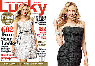 Pictures of Diane Kruger on the December Cover of Lucky Magazine 2010-11-05 02:00:00