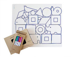 DwellStudio Partners With Modern Twist For Color-On Place Mats For Kids