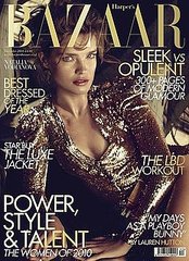 Natalia Vodianova on the Cover of Harper's Bazaar December 2010