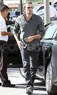 Pictures of Ben Affleck Valeting His Car at Katsuya in LA