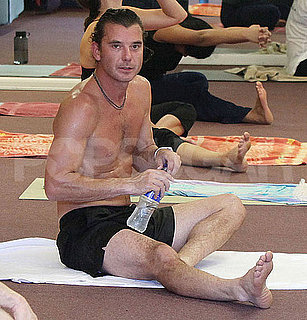 Pictures of Gavin Rossdale Shirtless Doing Yoga