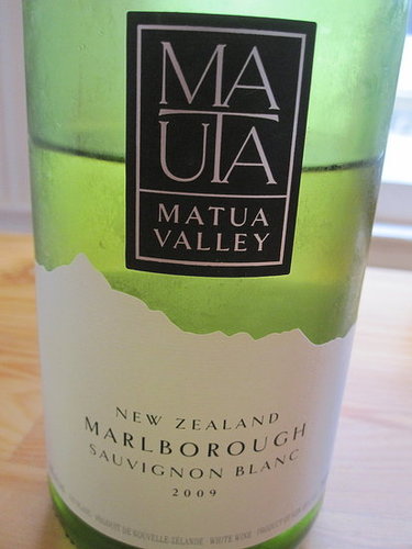 Review of 2009 Matua New Zealand Sauvignon Blanc