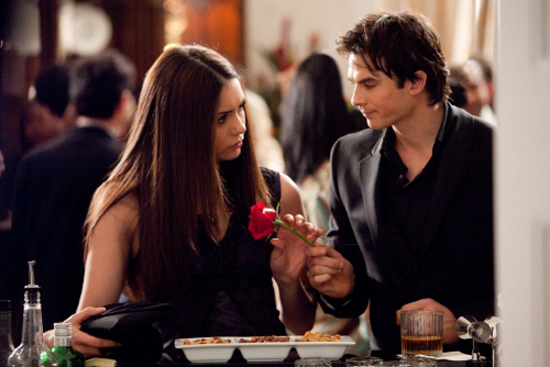 The Vampire Diaries Possible Couples Include Stefan and Katherine and Damon and Elena The Vampire Diaries Possible Couples Include Stefan and Katherine and Damon and Elena
