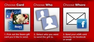 Sears and Kmart Get Social With Facebook eGifting