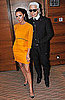 Pictures of Victoria Beckham and Karl Lagerfeld at International Herald Tribune Fashion Conference